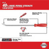 Milwaukee Tool 4-Pc I-Beam All-Metal Core Chrome Finish Pry Bar Set, (8, 12, 18, 24 In.)