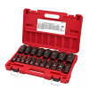 Milwaukee Tool 19PC SHOCKWAVE Impact Duty 1/2" Drive SAE Deep 6 Point Socket Set