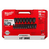 Milwaukee Tool 19PC SHOCKWAVE Impact Duty 1/2" Drive SAE Deep 6 Point Socket Set