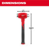Milwaukee Tool 32oz Dead Blow Ball Peen Hammer