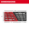Milwaukee Tool 5pc Double End Flare Nut Wrench Set - SAE