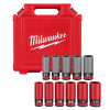 Milwaukee Tool SHOCKWAVE Impact Duty 1/2 Drive SAE & Metric 11PC Lug Nut Wheel Socket Set
