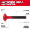 Milwaukee Tool 16oz Dead Blow Ball Peen Hammer