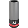 Milwaukee Tool SHOCKWAVE Impact Duty 1/2 Drive 22MM Metric Lug Nut Wheel Socket