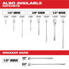 Milwaukee Tool 3/8" Drive 28pc Ratchet & Socket Set with PACKOUT Low-Profile Compact Organizer - SAE