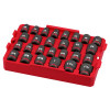Milwaukee Tool SHOCKWAVE Impact Duty Socket 1/2" Dr 27PC SAE TRAY Set