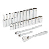 Milwaukee Tool 1/4" Drive 26pc Ratchet & Socket Set - SAE