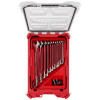 Milwaukee Tool 15pc SAE Combination Wrench Set with PACKOUT Compact Organizer