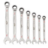 Milwaukee Tool 7pc Ratcheting Combination Wrench Set - SAE