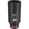 Milwaukee Tool SHOCKWAVE Impact Duty 3/8"Drive 21MM Deep 6 Point Socket