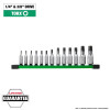 Milwaukee Tool 13pc 1/4" and 3/8" Drive TORX Bit Socket Set
