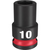 Milwaukee Tool SHOCKWAVE Impact Duty 3/8"Drive 10MM Standard 6 Point Socket
