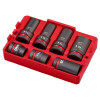Milwaukee Tool SHOCKWAVE Impact Duty 1" Drive 7PC MM & SAE Wheel Service Socket PACKOUT Set