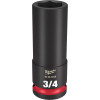 Milwaukee Tool SHOCKWAVE Impact Duty 1/2"Drive 3/4" Deep 6 Point Socket