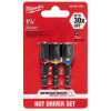 Milwaukee Tool SHOCKWAVE Impact Duty 1-7/8" Magnetic Nut Driver Set 3PC