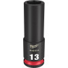 Milwaukee Tool SHOCKWAVE Impact Duty 3/8"Drive 13MM Deep 6 Point Socket