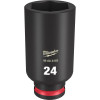 Milwaukee Tool SHOCKWAVE Impact Duty 3/8"Drive 24MM Deep 6 Point Socket
