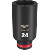 Milwaukee Tool SHOCKWAVE Impact Duty 3/8"Drive 24MM Deep 6 Point Socket