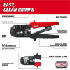 Milwaukee Tool Ratcheting Pass-Through Crimper & Stripper