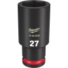 Milwaukee Tool SHOCKWAVE Impact Duty 1/2"Drive 27MM Deep 6 Point Socket
