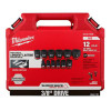 Milwaukee Tool 12PCSHOCKWAVE Impact Duty 3/8" Drive SAE Standard 6 Point Socket Set