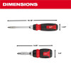 Milwaukee Tool 2pc 14-in-1 Ratcheting Multi-Bit and 8-in-1 Ratcheting Compact Multi-bit Screwdriver Set