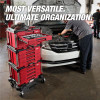 Milwaukee Tool 242 Piece 1/4 3/8 1/2 Inch Drive Metric and SAE Ratchet and Socket Set with Packout 4 Drawer Tool Box