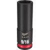 Milwaukee Tool SHOCKWAVE Impact Duty 3/8"Drive 9/16" Deep 6 Point Socket