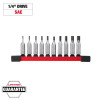 Milwaukee Tool 10pc 1/4" Drive Hex Bit Socket Set - SAE