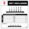 Milwaukee Tool 6pc 1/4" Drive Hex Bit Socket Set - Metric