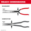 Milwaukee Tool 13" Long Reach Pliers - 45 Degree Nose