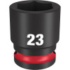 Milwaukee Tool SHOCKWAVE Impact Duty 1/2"Drive 23MM Standard 6 Point Socket