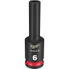 Milwaukee Tool SHOCKWAVE Impact Duty 3/8"Drive 6MM Deep 6 Point Socket