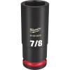 Milwaukee Tool SHOCKWAVE Impact Duty 1/2"Drive 7/8" Deep 6 Point Socket