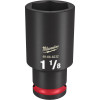 Milwaukee Tool SHOCKWAVE Impact Duty 1/2"Drive 1-1/8" Deep 6 Point Socket