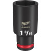 Milwaukee Tool SHOCKWAVE Impact Duty 1/2"Drive 1-3/16" Deep 6 Point Socket