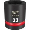 Milwaukee Tool SHOCKWAVE Impact Duty 1"Drive 33MM Standard 6 Point Socket