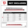 Milwaukee Tool 13pc 1/2 inch Drive 12-Point SAE Socket Set