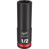 Milwaukee Tool SHOCKWAVE Impact Duty 3/8"Drive 1/2" Deep 6 Point Socket