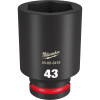Milwaukee Tool SHOCKWAVE Impact Duty 3/4"Drive 43MM Deep 6 Point Socket