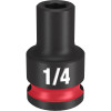 Milwaukee Tool SHOCKWAVE Impact Duty 3/8" Drive 1/4" Standard 6 Point Socket