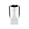 Milwaukee Tool 1/4" Drive 3/8" SAE 6-Point Socket with FOUR FLAT Sides, Vanadium Steel, Chrome