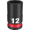 Milwaukee Tool SHOCKWAVE Impact Duty 3/8"Drive 12MM Standard 6 Point Socket