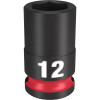 Milwaukee Tool SHOCKWAVE Impact Duty 3/8"Drive 12MM Standard 6 Point Socket