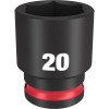 Milwaukee Tool SHOCKWAVE Impact Duty 3/8"Drive 20MM Standard 6 Point Socket