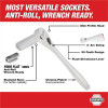 Milwaukee Tool 3/8" Drive 11mm Metric 6-Point Socket with FOUR FLAT Sides, Vanadium Steel, Chrome