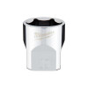 Milwaukee Tool 3/8" Drive 19mm Metric 6-Point Socket with FOUR FLAT Sides, Vanadium Steel, Chrome