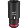 Milwaukee Tool SHOCKWAVE Impact Duty 1/2"Drive 1" Deep 6 Point Socket
