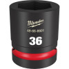 Milwaukee Tool SHOCKWAVE Impact Duty 1"Drive 36MM Standard 6 Point Socket