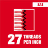 Milwaukee Tool 1/8"-27 NPT Straight Flute Taper Tap